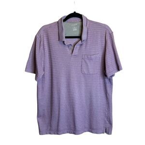 5 for $25🔥Large Van Heusen Flex Purple Striped Collared Dress Shirt